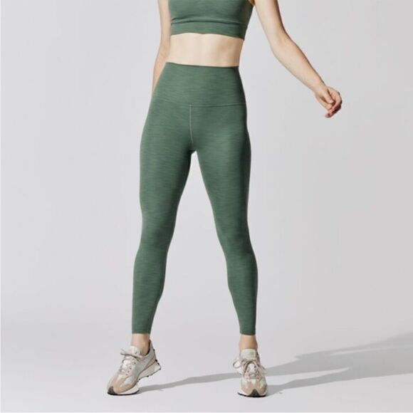 Beyond Yoga Ribbed Green High Rise Legging Small - Picture 2 of 9